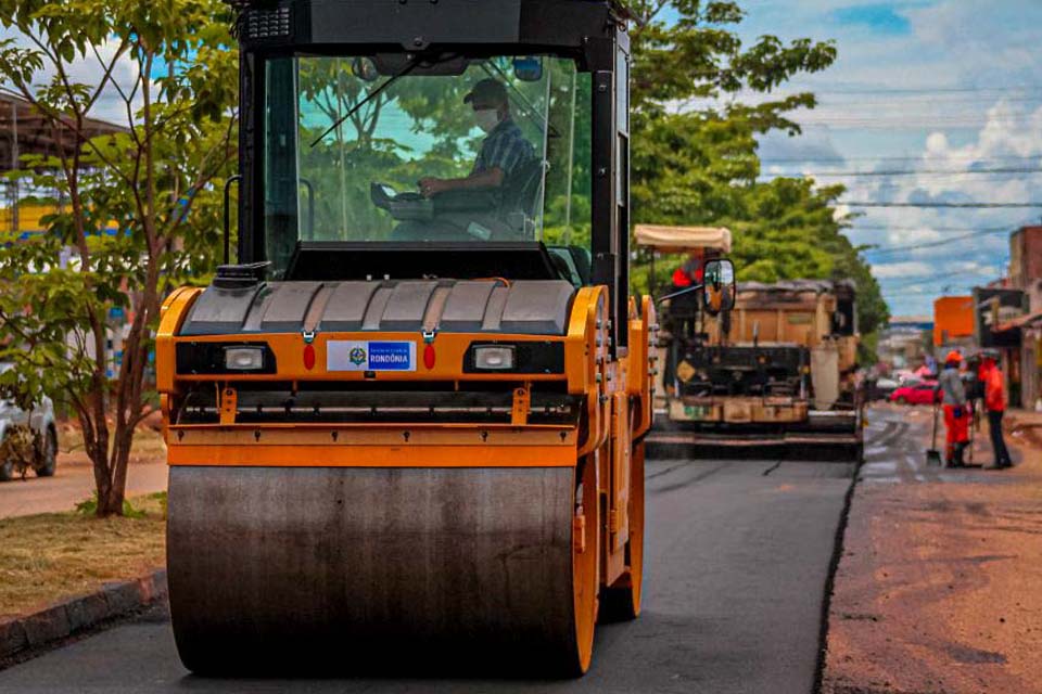 Avanços em obras de asfaltamento das ruas de Porto Velho estão entre as projeções ao desenvolvimento do Governo de Rondônia, em 2024