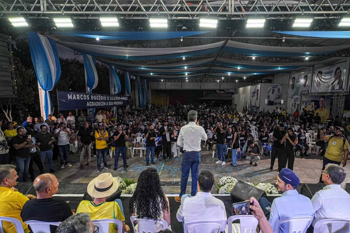 Lançamento da pré-candidatura de Marcos Rogério lota CTG de Vilhena com mais de 2 mil pessoas 