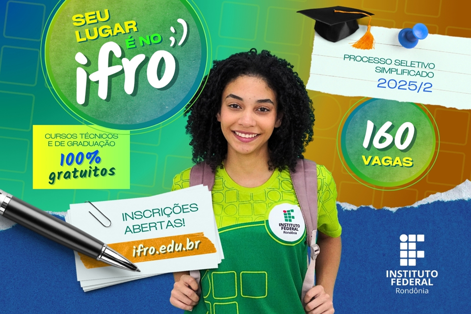 Seleção de meio do ano: abertas 160 vagas para cursos para quem já possui o ensino médio