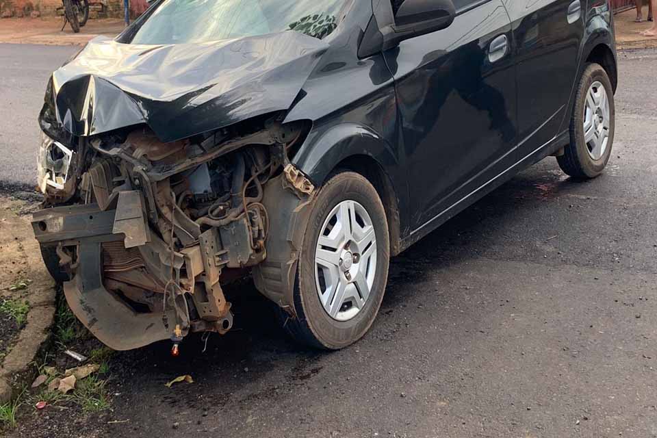 Colisão entre carros deixa três pessoas feridas na zona leste de Porto Velho