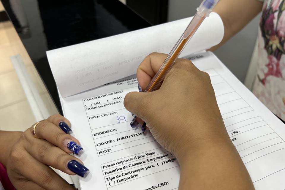 Sine Municipal de Porto Velho convoca candidatos para vagas de trabalho; confira as diversas áreas e funções