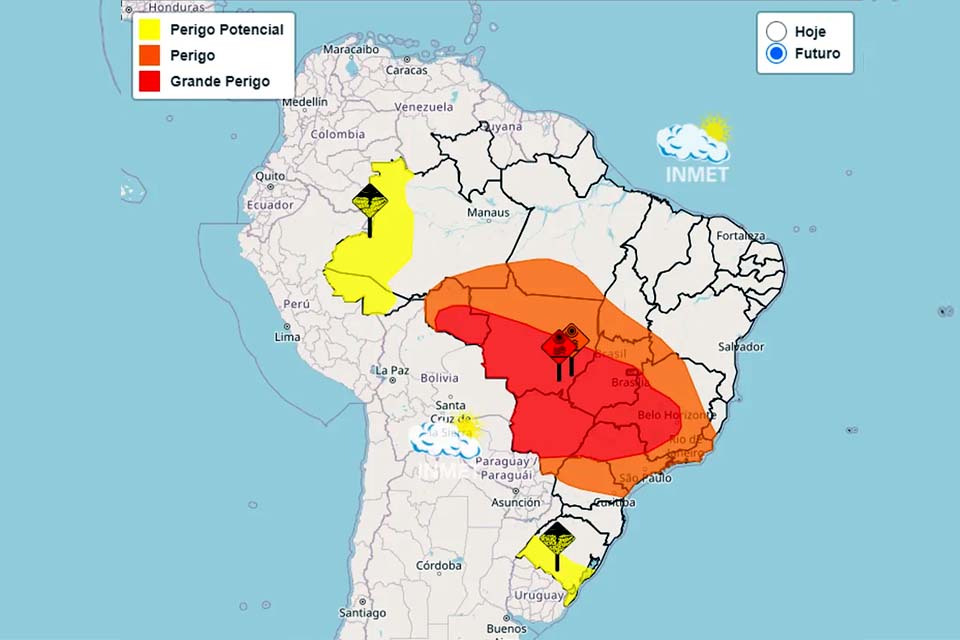 Inmet amplia alerta de perigo e temperaturas podem atingir recordes já no fim de semana