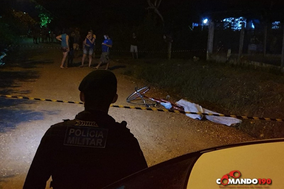 Homem é executado a tiros em, enquanto transitava de bicicleta 