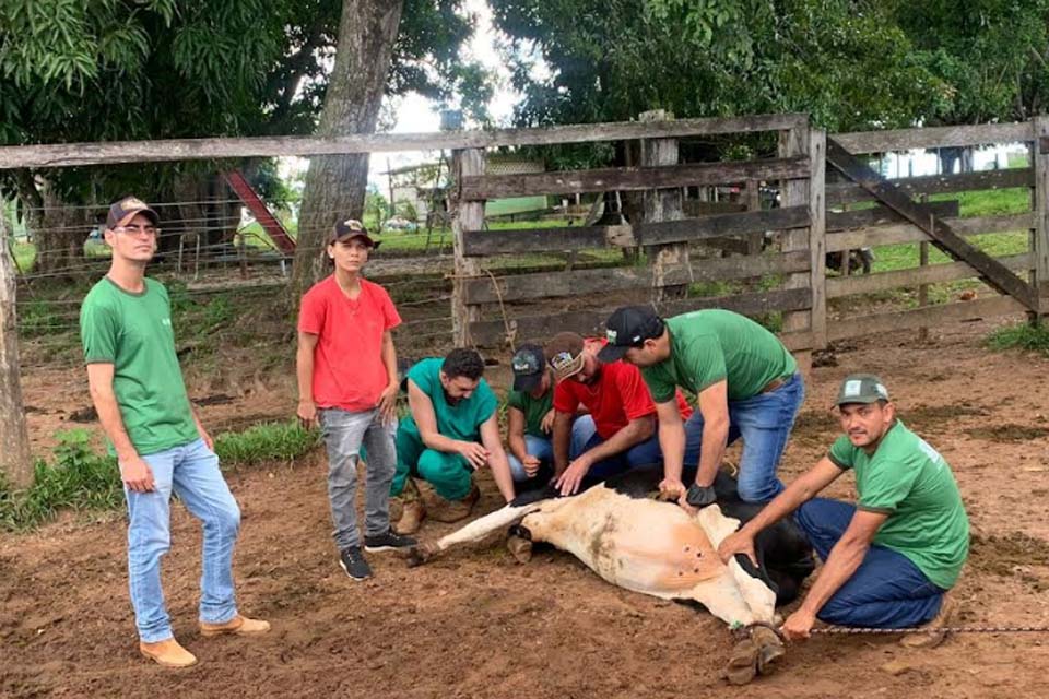 Produtores do município recebem curso de auxiliar de veterinária e vacinador de bovinos