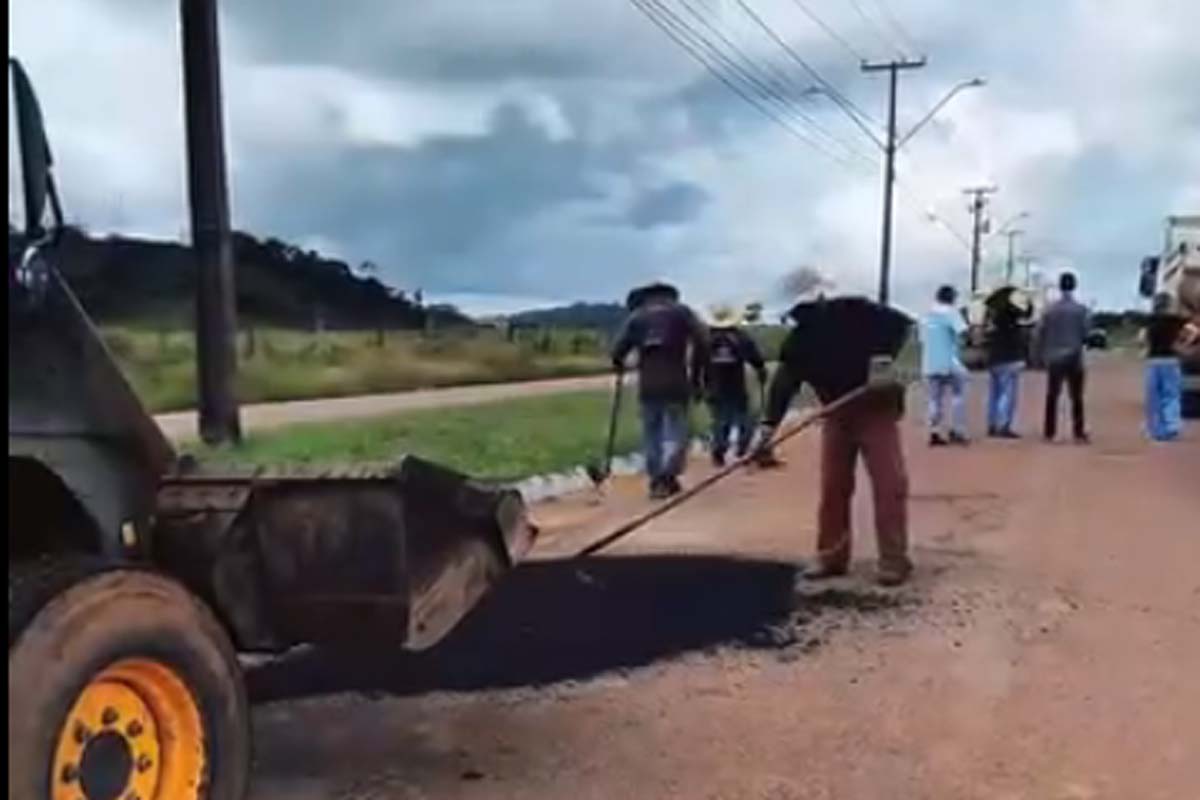 Prefeitura de Ariquemes segue avançando com a operação tapa-buracos em diversos pontos da cidade