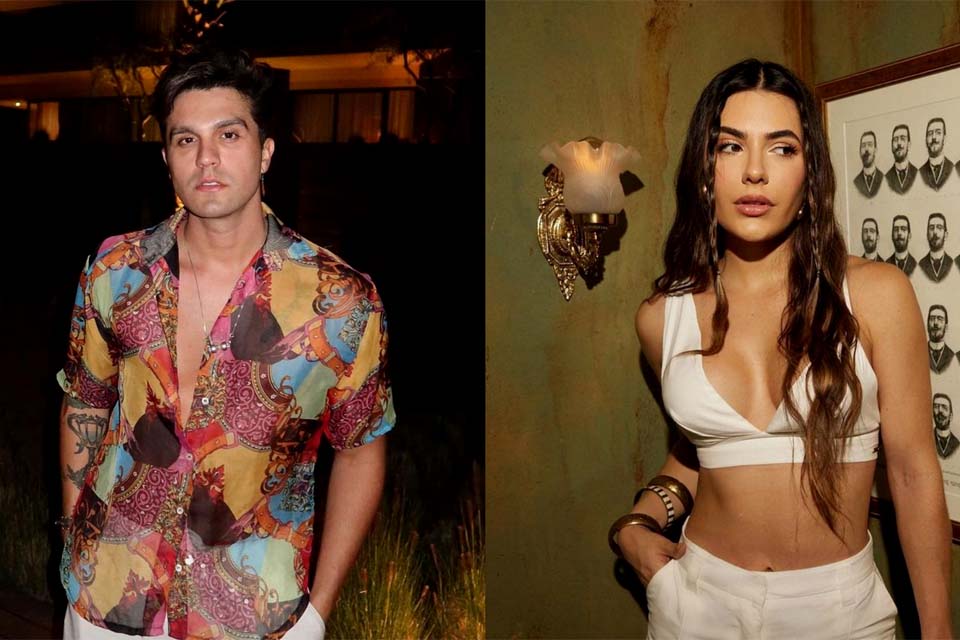 Luan Santana e Jade Magalhães, são flagrados juntos em aeroporto