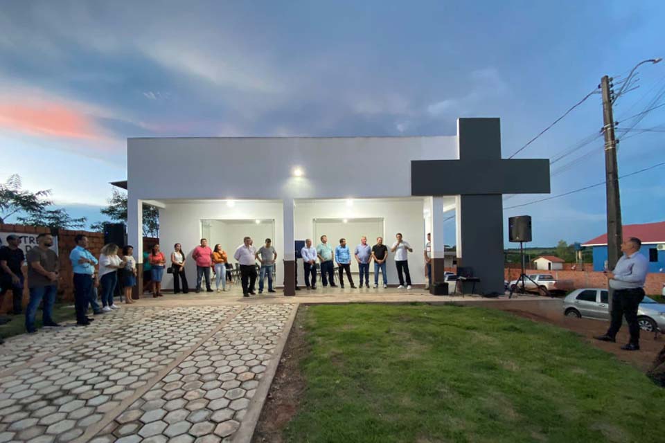 Prefeitura de Rolim de Moura inaugura Capela Mortuária no distrito Nova Estrela