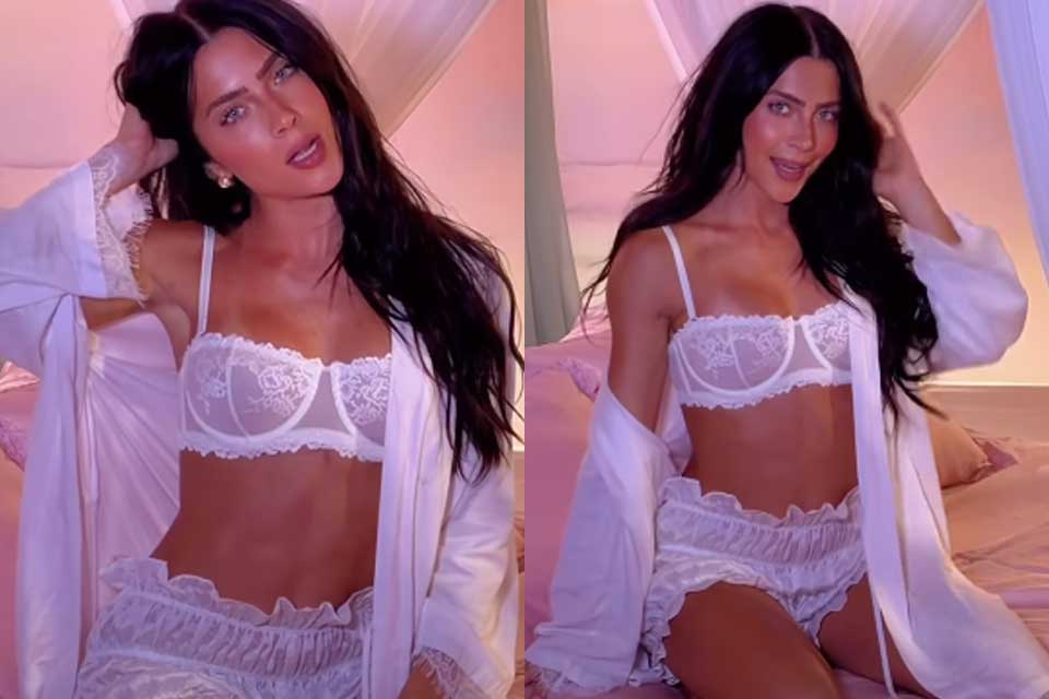 Jade Picon surge de lingerie e recebe elogios: “Sexy e angelical”