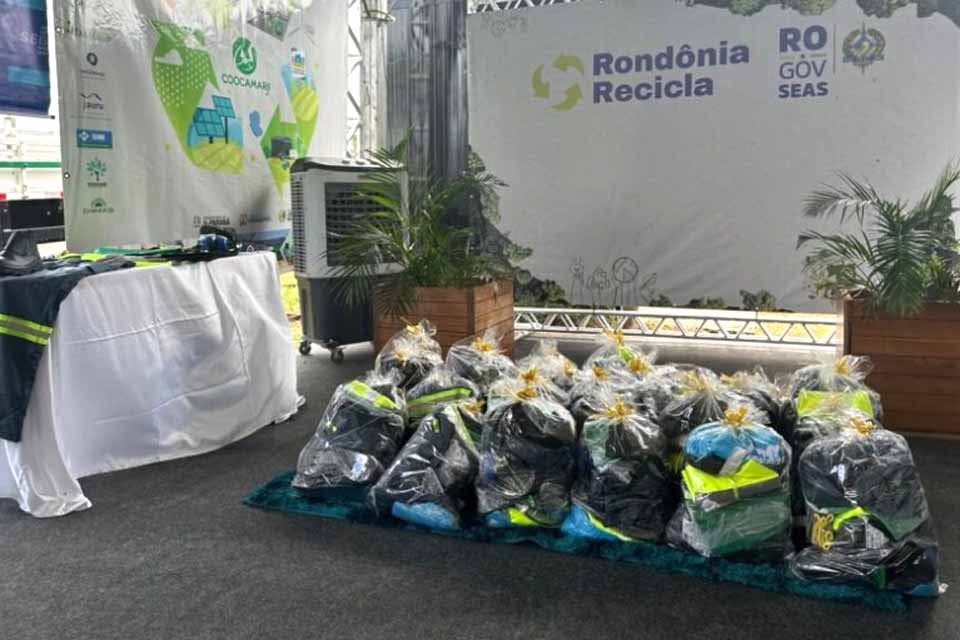 Governo de Rondônia lança edital para entrega de kits de Equipamentos de Proteção Individual a catadores de recicláveis