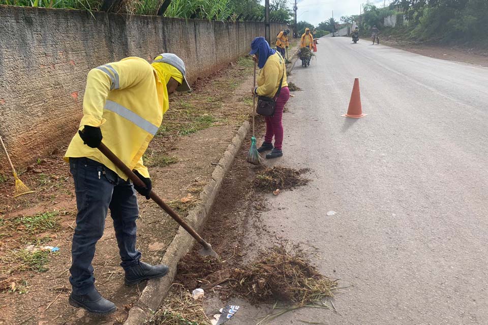 Prefeitura de Porto Velho realiza serviços de manutenção e limpeza em vários pontos da cidade
