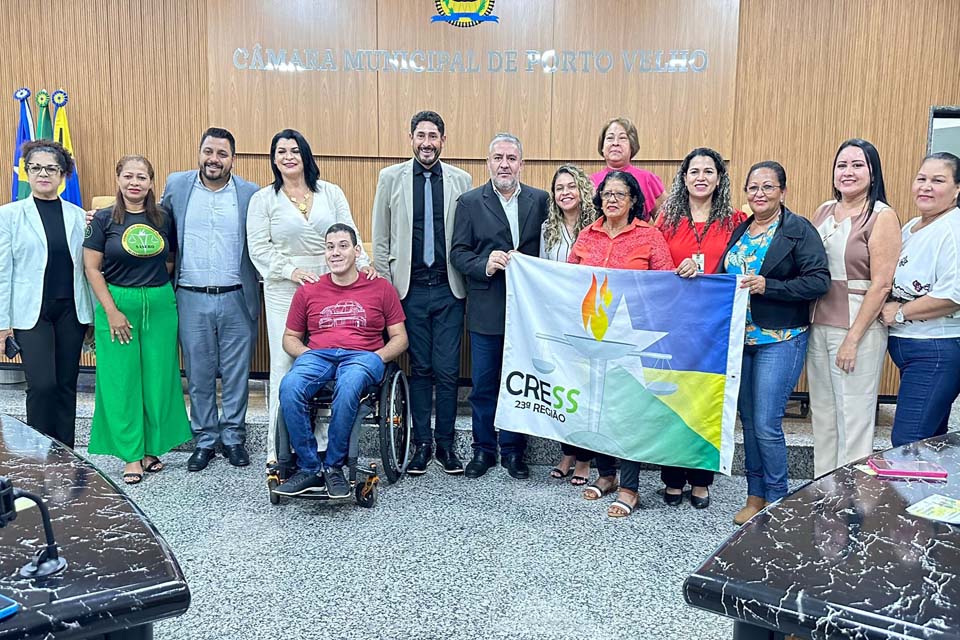 Sessão especial na Câmara Municipal de Porto Velho homenageia os assistentes sociais pelo seu dia
