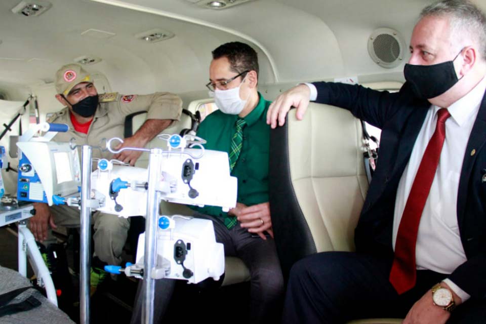 Bombeiros recebem UTI aérea graças ao repasse das penas pecuniárias pelo Judiciário