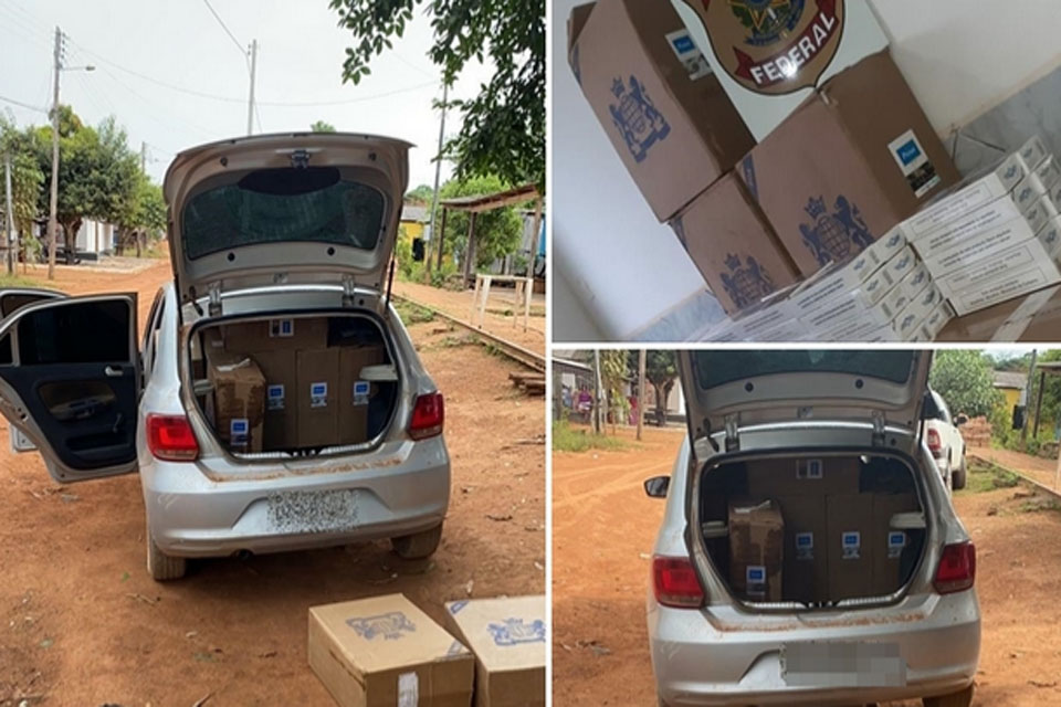 Polícia Federal apreende 5.500 maços de cigarro contrabandeados