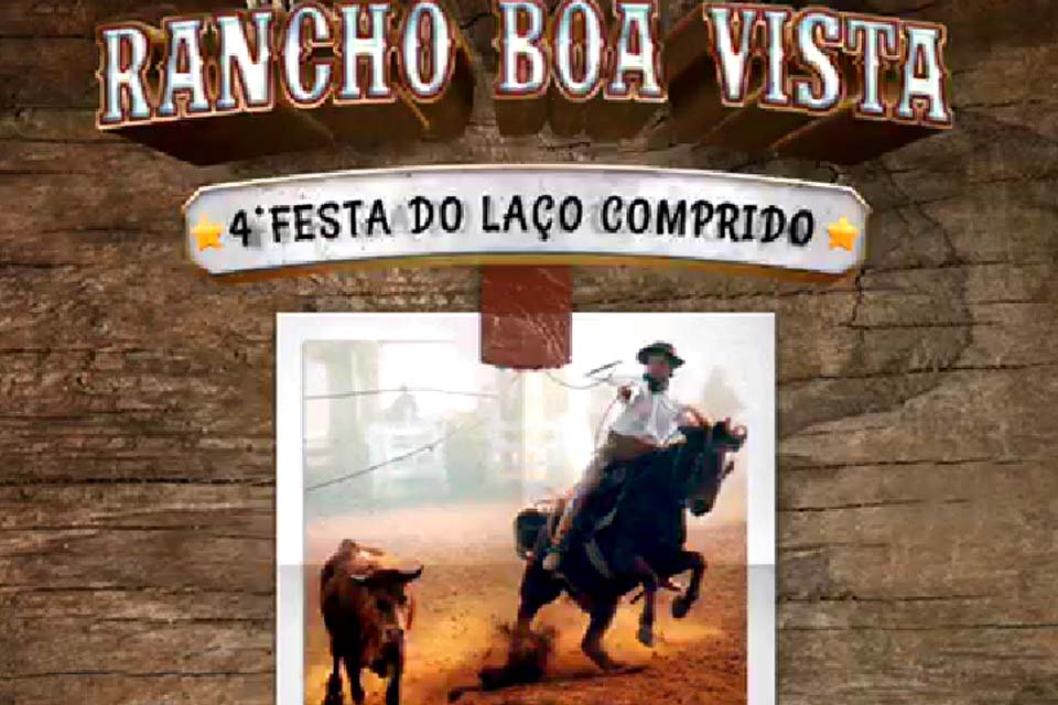 Rancho Boa Vista realiza 4ª Festa do Laço Comprido no município de Presidente Médici; confira programação