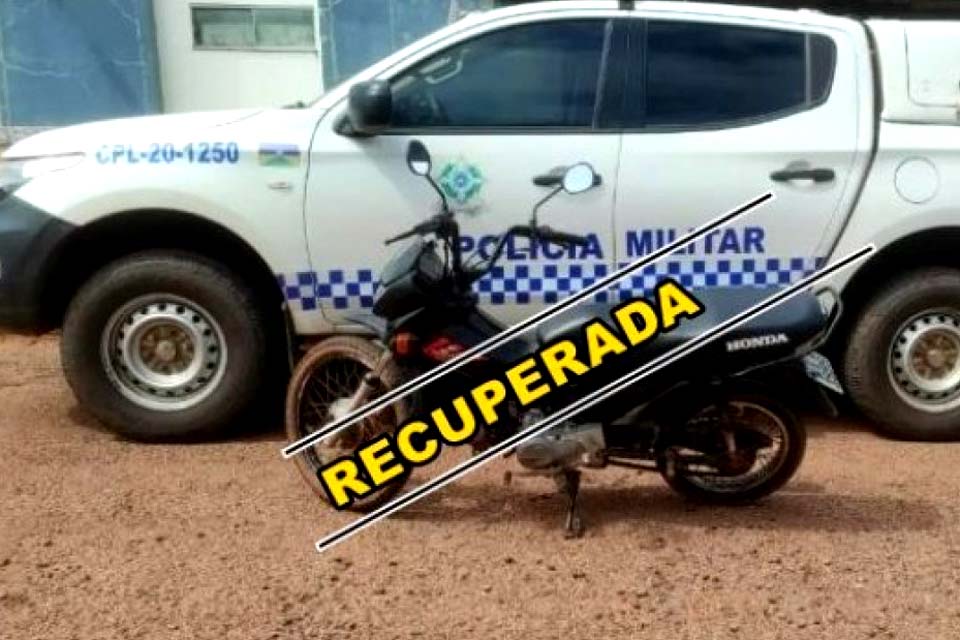 Motoneta furtada é recuperada pela Polícia Militar em Espigão do Oeste