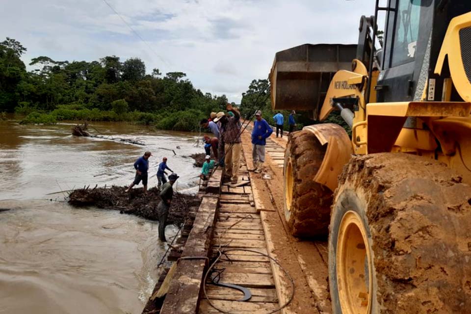 Ação rápida da Semagric impediu destruição de ponte
