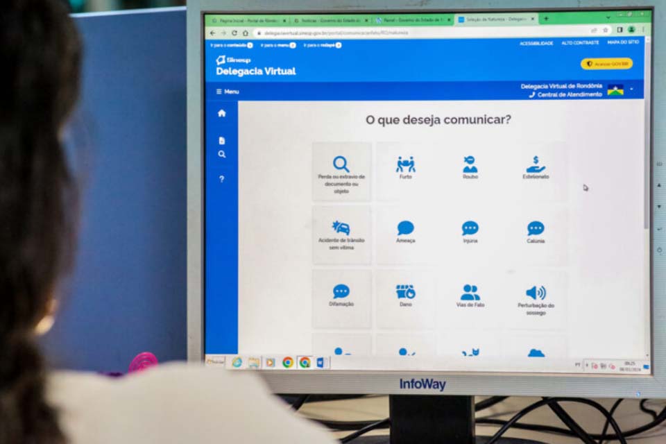 População rondoniense pode registrar ocorrências de menor complexidade de forma prática na Delegacia Virtual