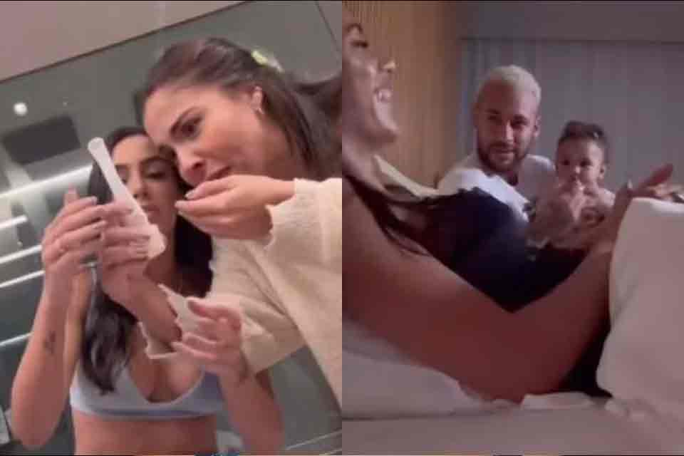 Bruna Biancardi exibe momento em que Neymar descobre nova gravidez: “Não aguentei esperar”