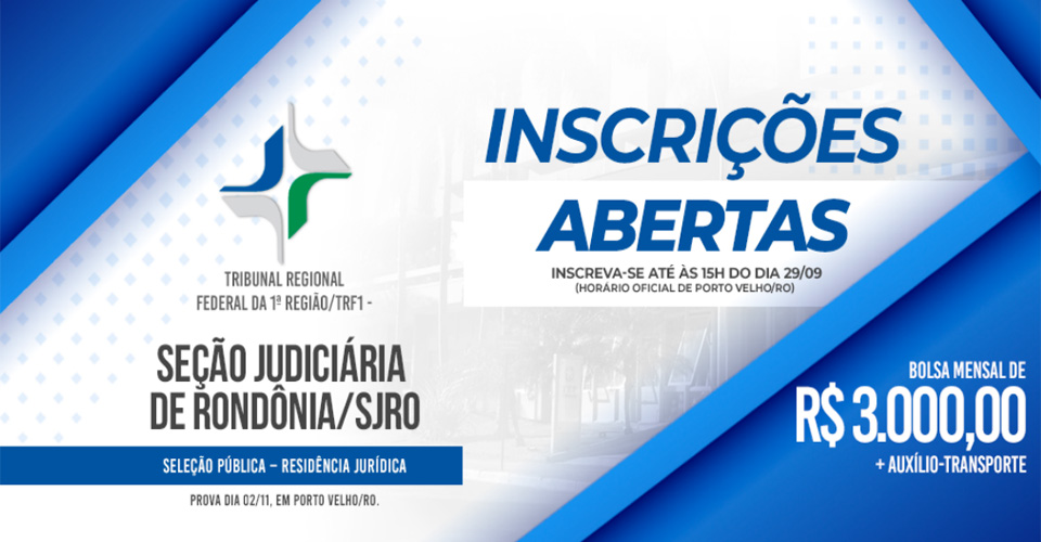 Programa de Residência Jurídica da Seção Judiciária de Rondônia – TRF1/RO