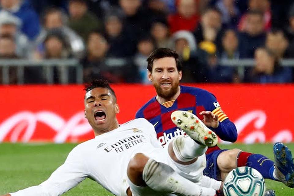 VÍDEO - Messi é anulado por Casemiro e Real Madrid vence com gols de Vinícius Jr e Mariano; Melhores Momentos