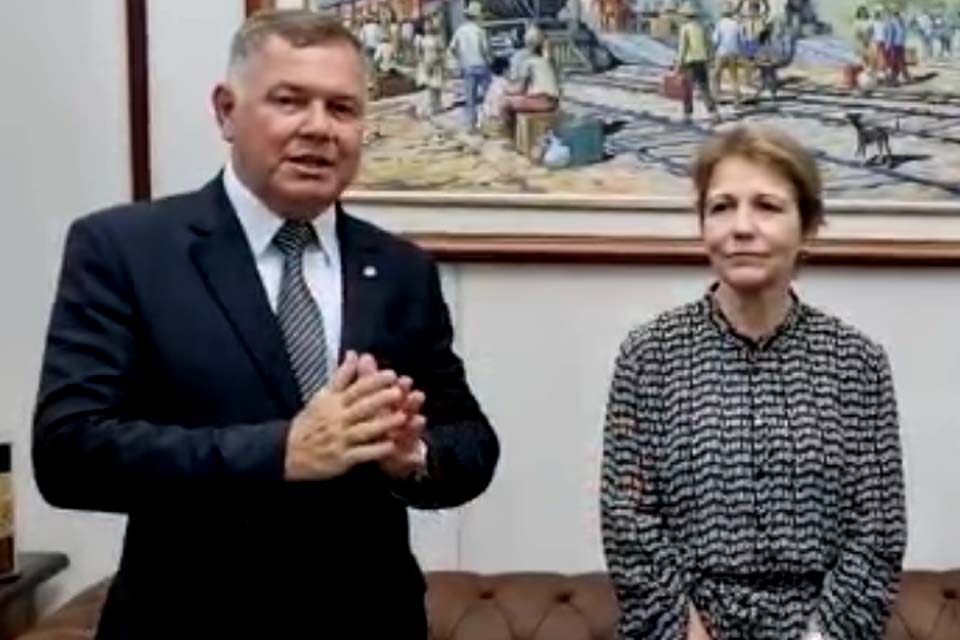 Lucio Mosquini anuncia vinda da ministra da Agricultura Tereza Cristina a Rondônia para entrega de 14 mil títulos fundiários