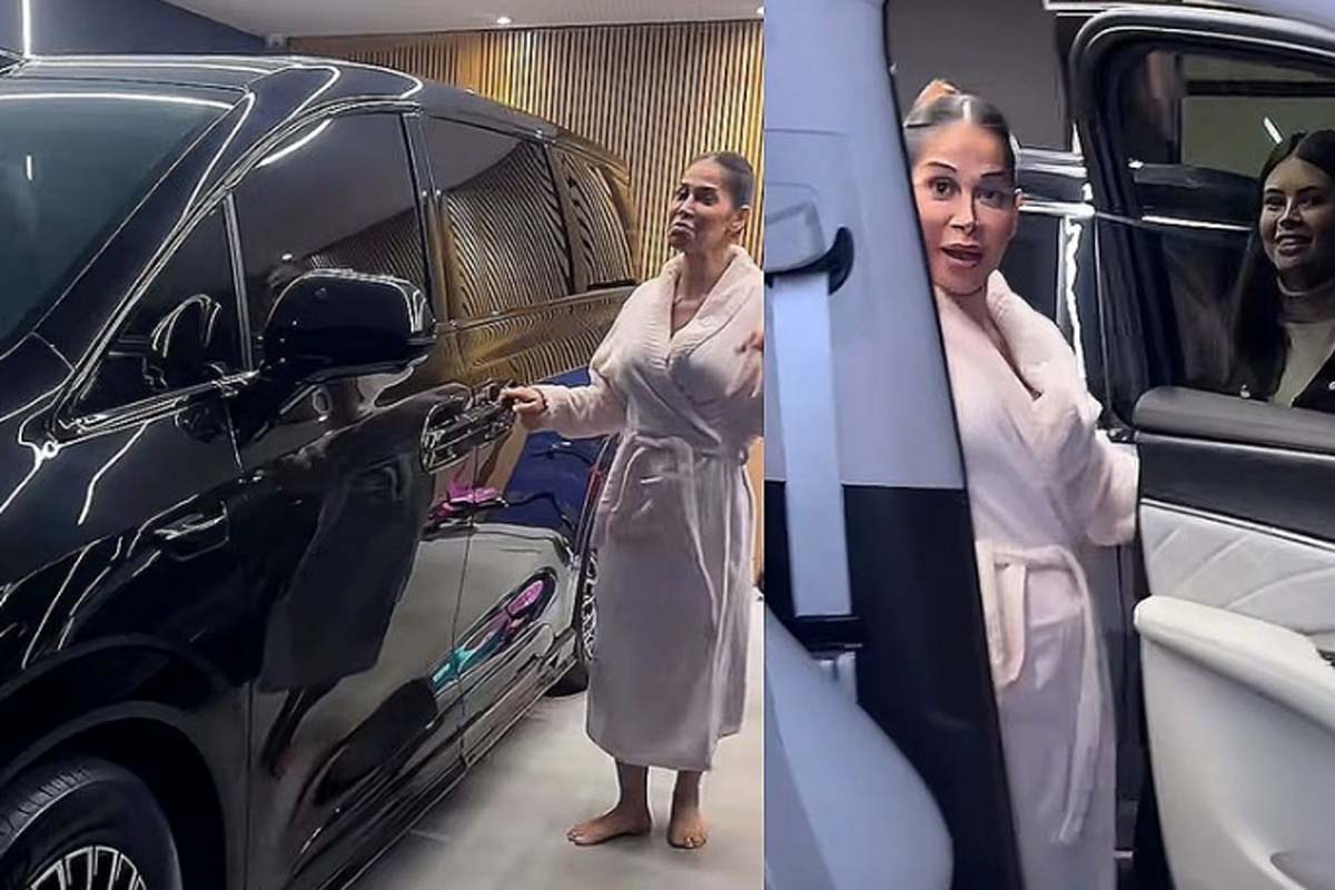 Maíra Cardi mostra carro de luxo de R$ 800 mil com geladeira