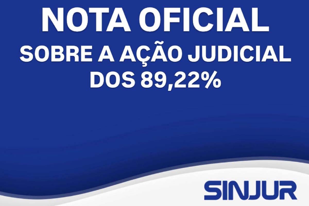 Nota Oficial do Sindicato dos Servidores do Poder Judiciário sobre ação judicial dos 89%