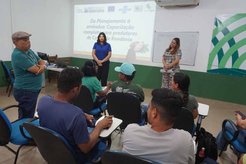 Sebrae em Rondônia capacita produtores de cacau em Ouro Preto do Oeste