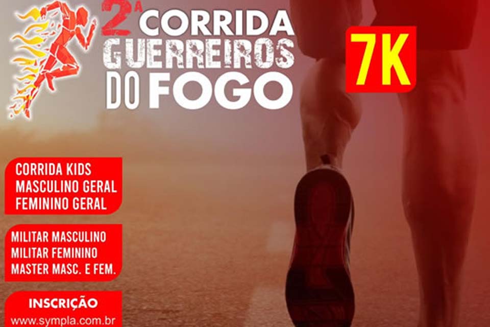 2ª Corrida Guerreiros do Fogo acontece dia 21 de agosto na Estância Turísitica