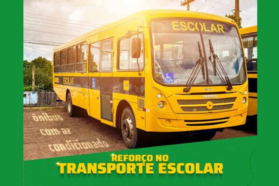 Secretaria Municipal de Educação reforçar a frota com um ônibus novo