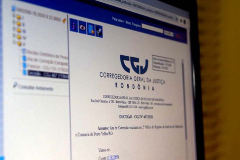 TJ-RO: Corregedoria expande correição extrajudicial virtual