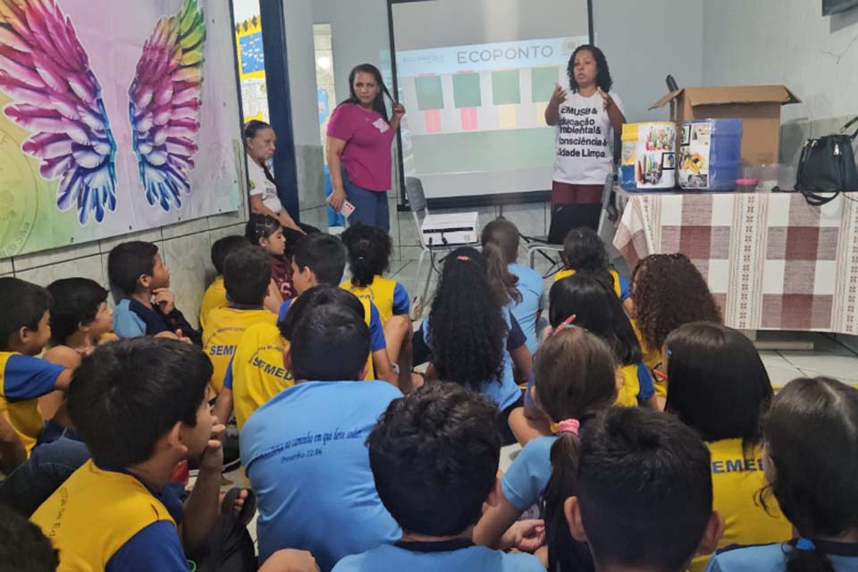 Ações educativas incentivam o descarte correto de resíduos nos ecopontos de Porto Velho
