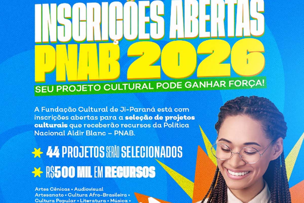 Fundação Cultural está com inscrições abertas para a seleção de projetos que poderão receber recursos da PNAB