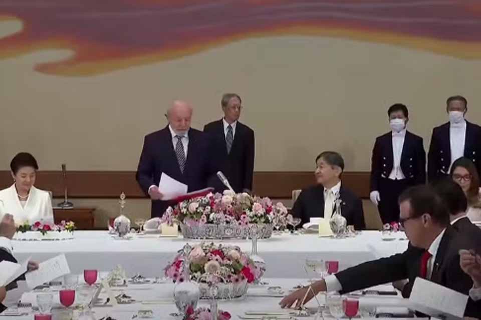Imperador do Japão recebe Lula e Janja com jantar e 