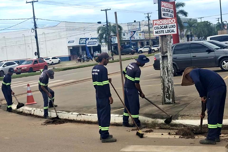 Semosp e AMT unem forças para reforçar limpeza urbana em Ji-Paraná