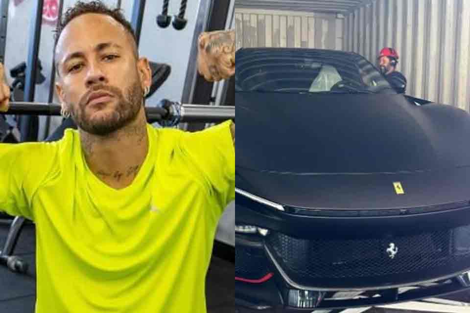 Neymar compra Ferrari de R$ 7,5 milhões e personaliza com seu nome