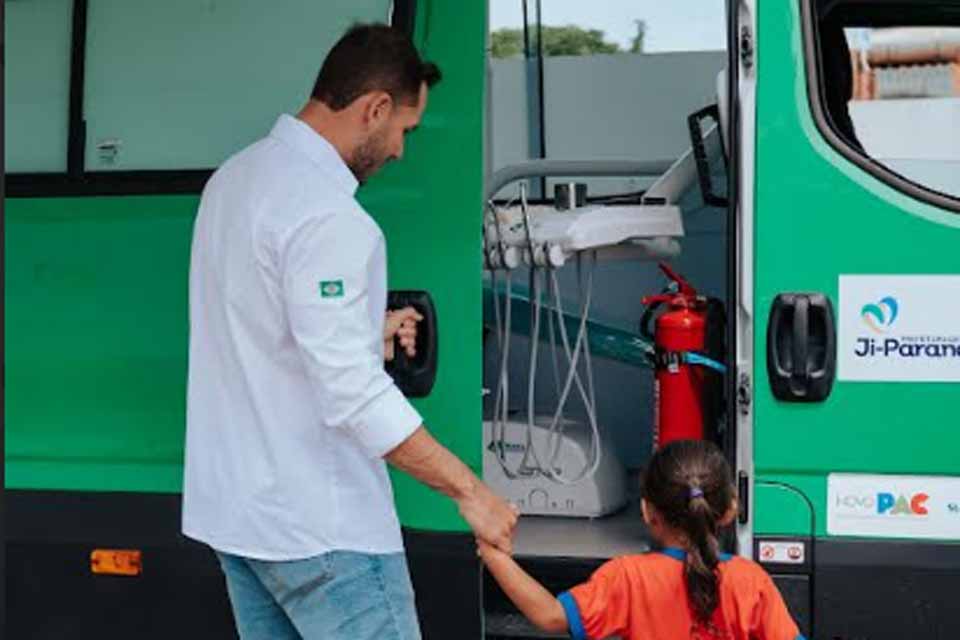 Prefeitura de Ji-Paraná apresenta unidade móvel odontológica para reforçar a saúde bucal da população