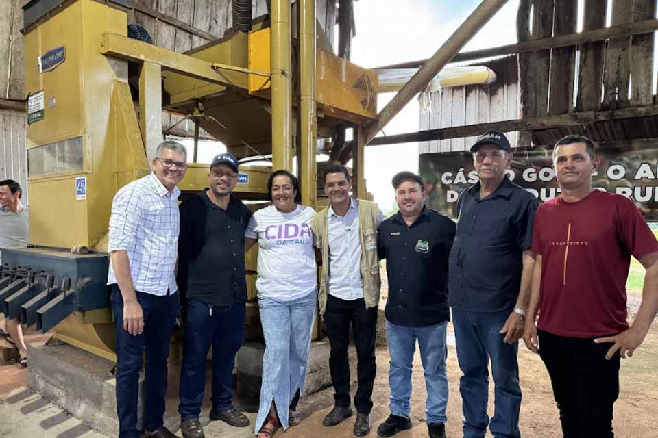 Deputado Cássio Gois entrega recursos à Associação Apprusul em Rolim de Moura fortalecendo a agricultura familiar