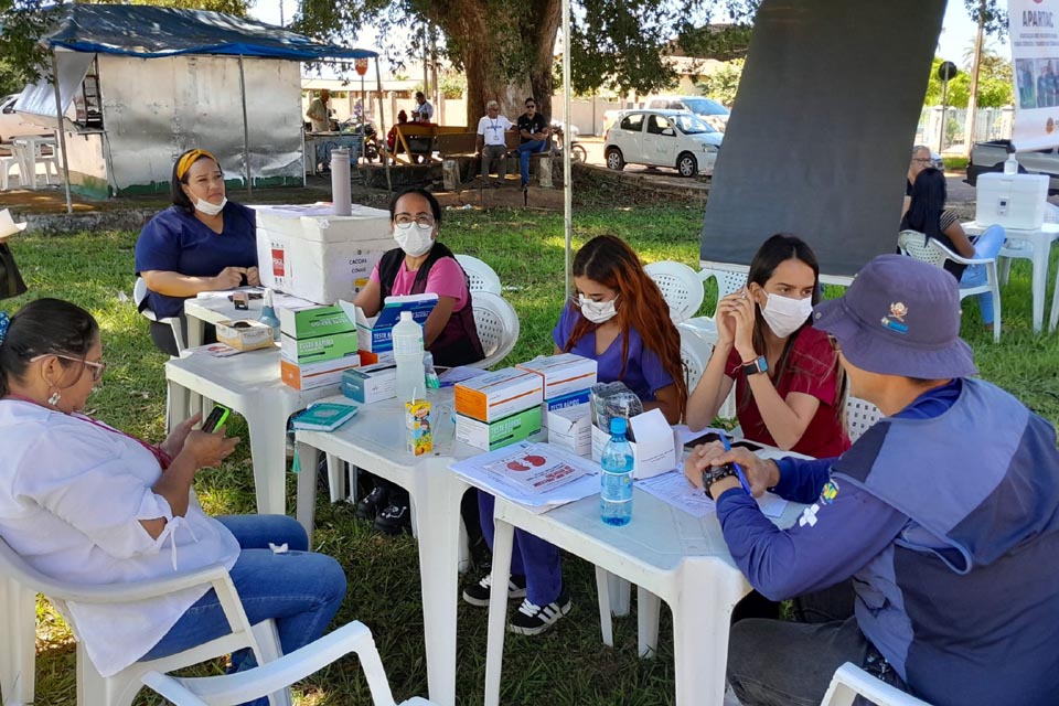 Ação de Saúde na Praça Dr. Mário Correia reforça cuidados com os rins e prevenção de doenças