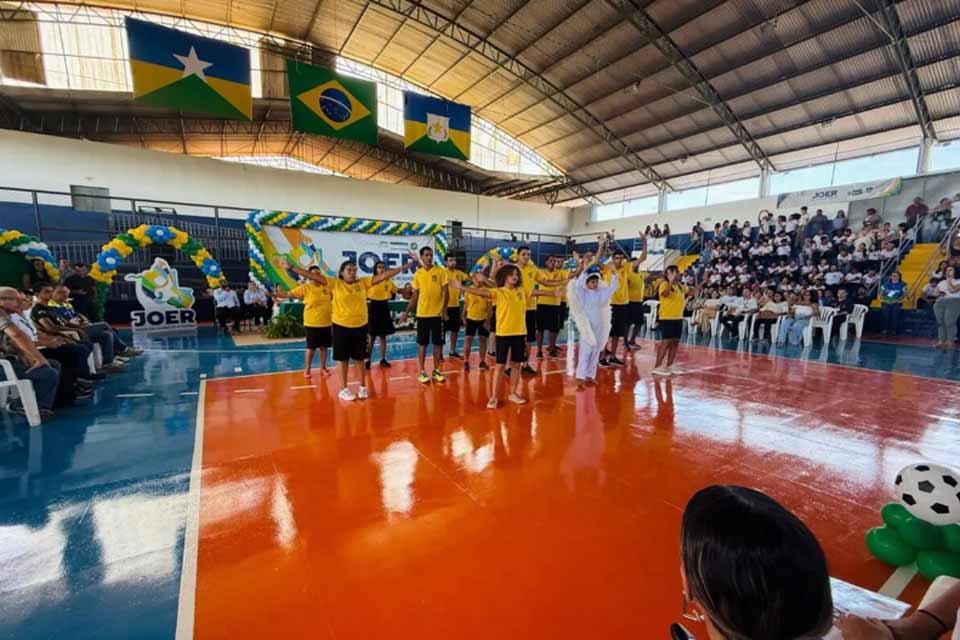 Fases Regionais do Joer 2025 são abertas em Guajará-Mirim e Jaru com participação dos jovens atletas