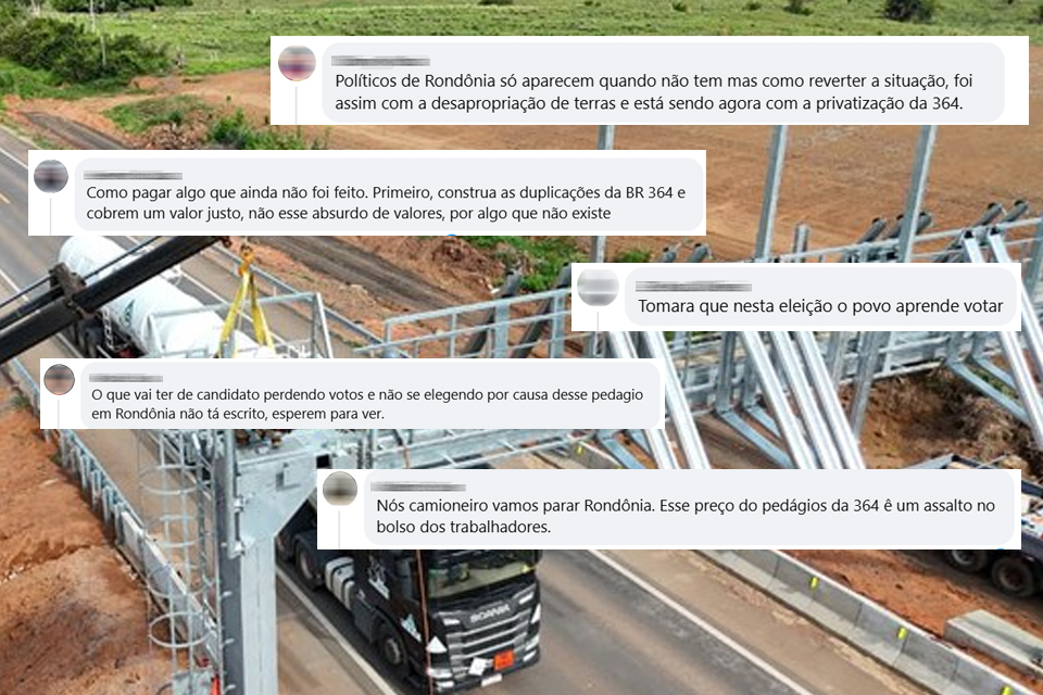 A três dias do pedágio na BR-364, população cobra a bancada: “O que vai ter de candidatos não se elegendo...”