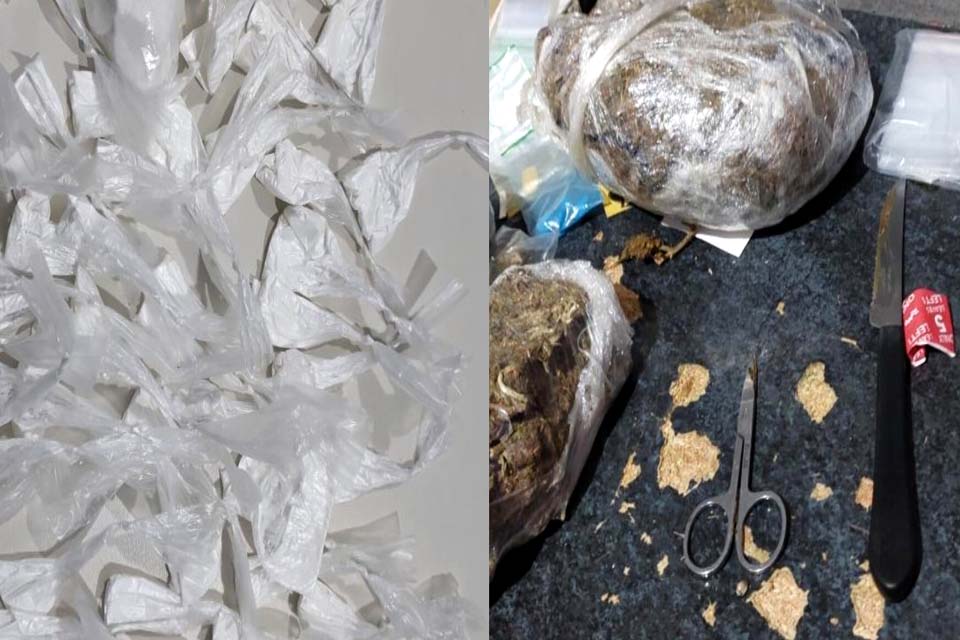 Casal é preso com skunk, droga sintética e carro roubado no Teixeirão