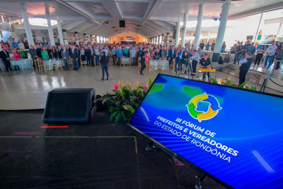 Governo de Rondônia realiza dia 14 a quarta edição do Fórum de Prefeitos e Vereadores do Estado